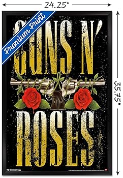 Amazon.co.jp: トレンド国際Guns N ' roses-stackedロゴフレーム